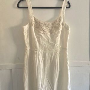 BNWT Banana Republic ivory silk/cotton sheath